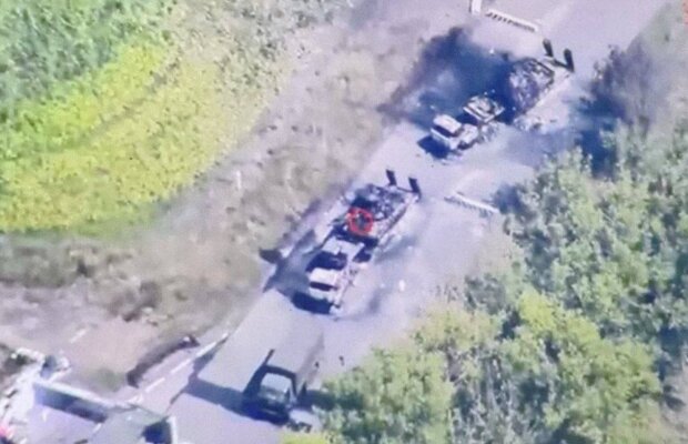 Военные действия в Курской области, кадр из видео