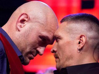 Тайсон Ф'юрі та Олександр Усик, кадр з відео