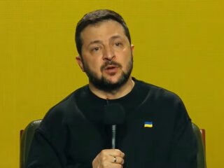 Володимир Зеленський, кадр із пресконференції