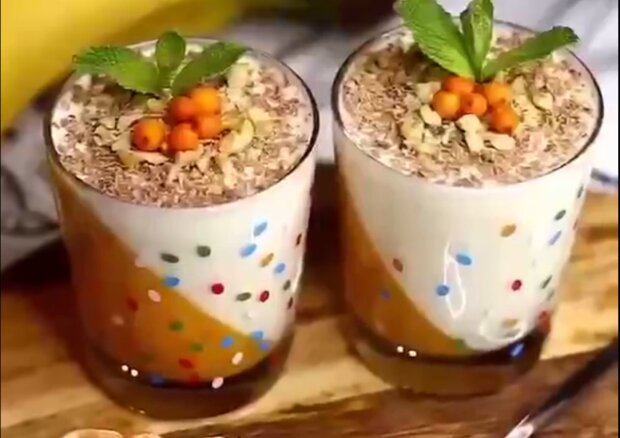 Мандаринова панна котта з сиром маскарпоне