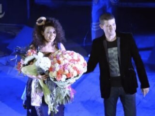 Настя Каменских и Владимир Дятлов, фото из личного архива певицы