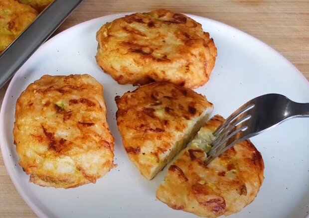 Кабачкові котлети, кадр з відео