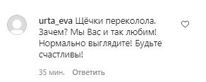 Коментарі зі сторінки "_alla.pugacheva" в Instagram
