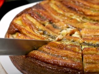 Банановый пирог без выпечки, кадр из видео