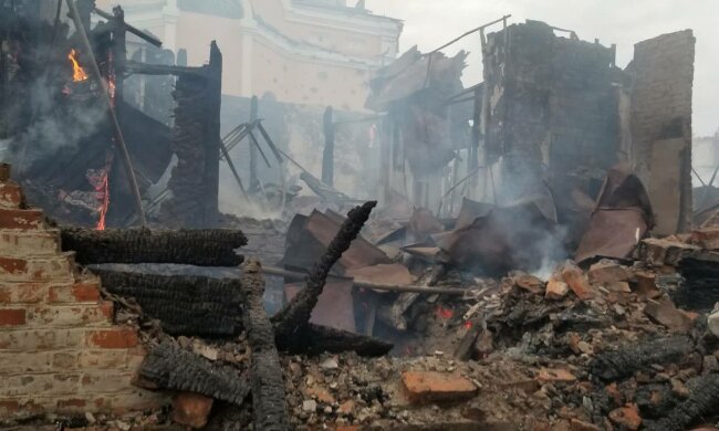Малин, Житомирської області, після авіаударів