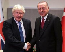 Борис Джонсон та Раджеп Ердоган