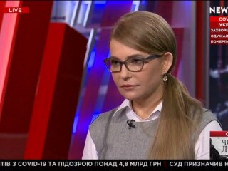 Юлия Тимошенко в эфире телеканала NewsOne