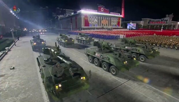 военный парад в Северной Корее