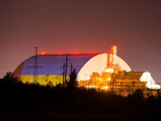 Прапор України у Чорнобилі