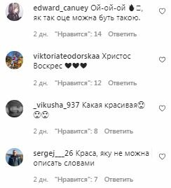 Коментарі на пост Ірини Сопонару в Instagram