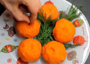 Новорічна закуска "Мандаринки"