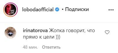 коментарі під постом Світлани Лободи