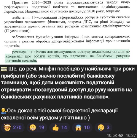 Скрін публікації Железняка