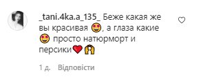 Комментарии со страницы Леси Никитюк в Instagram