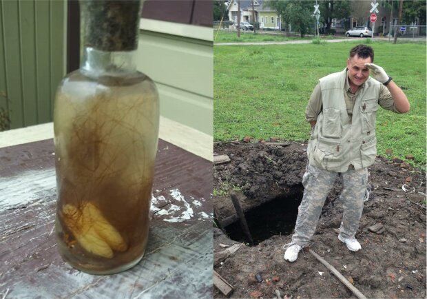 Хлопець знайшов 200-річну пляшку з людськими зубами і волоссям