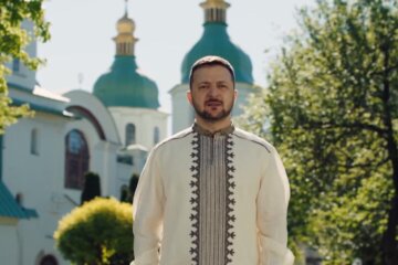 Владимир Зеленский, кадр из пасхального обращения
