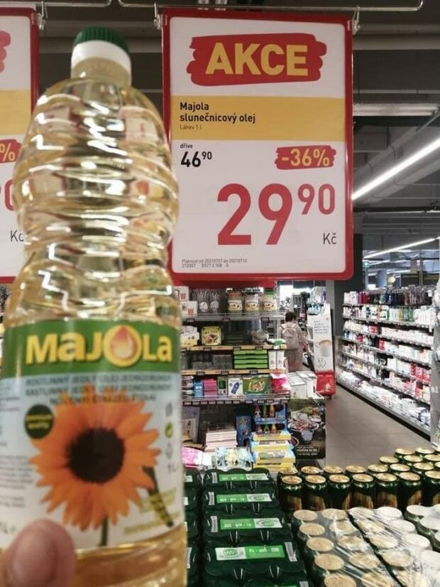украинское подсолнечное масло в Чехии