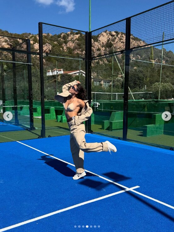 Скрин публикации Мишель Андраде