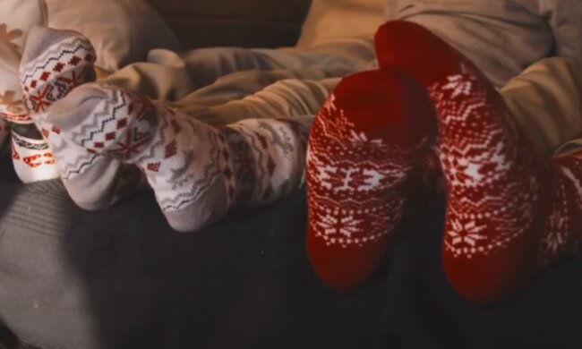 Носки, холод, зима