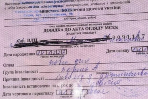 Справка от Медицинской комиссии