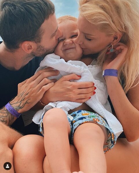 Макс Барських і Міша Романова з сином