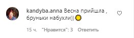 Комментарии со страницы Маши Ефросининой в Instagram