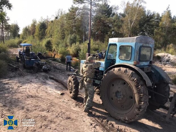 СБУ змело намивачів бурштину