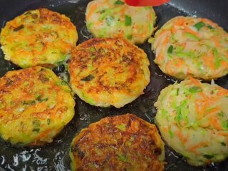 Овощные котлеты, кадр из видео