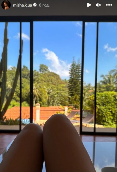 Stories Ксении Мишиной: скрин