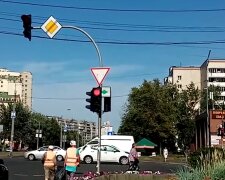 Авто, дорога, светофор