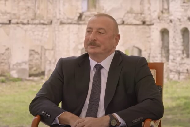 Президент Азербайджану Ільхам Алієв, кадр з інтерв'ю