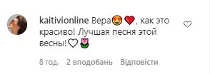 Комментарии со страницы Веры Брежневой в Instagram