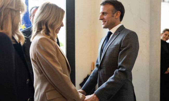 Еммануель Макрон та Олена Зеленська, фото: Офіс Президента