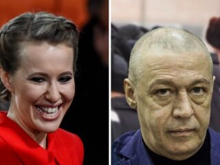 Михаил Ефремов и Ксения Собчак