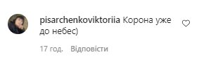 Коментарі зі сторінки Олі Полякової в Instagram