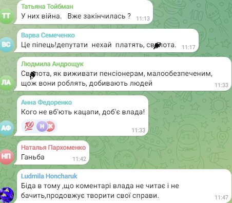 Коментарі українців
