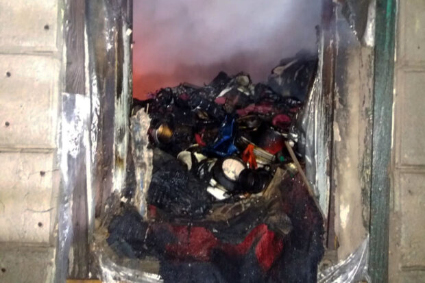 Пожар в Днепропетровской области