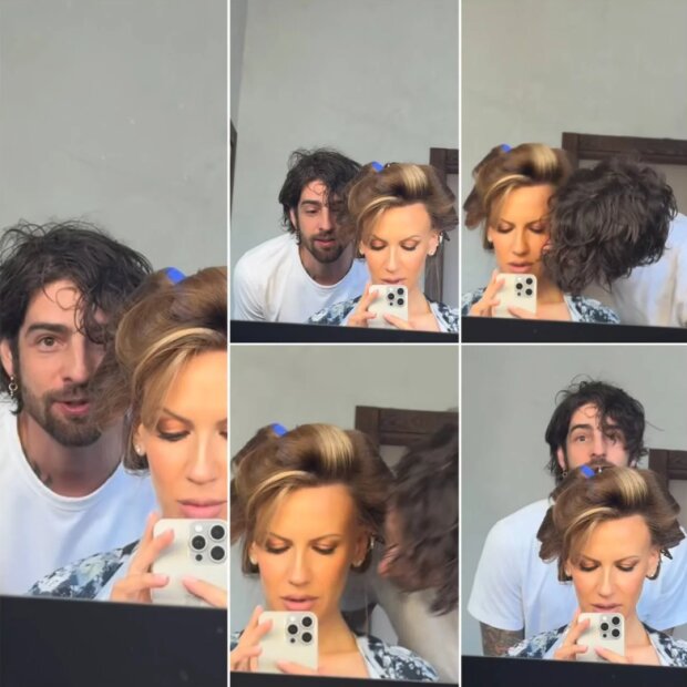 Леся Нікітюк і Володимир Дантес (скрін Люкс.ФМ)