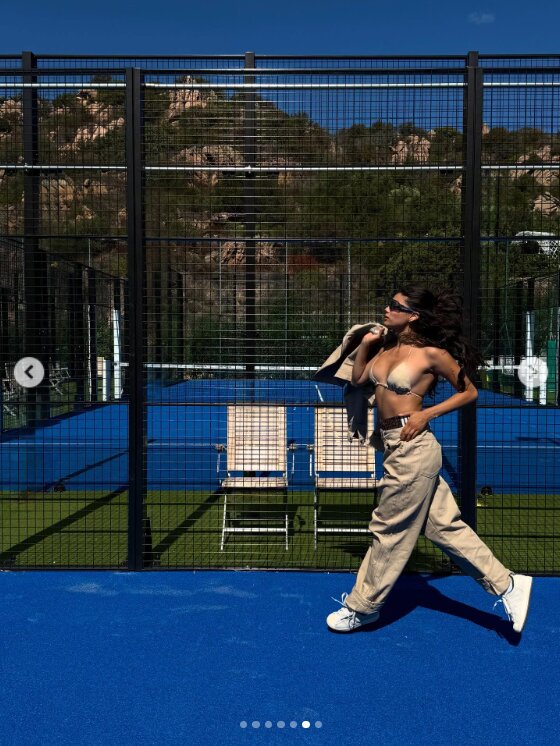 Скрин публикации Мишель Андраде