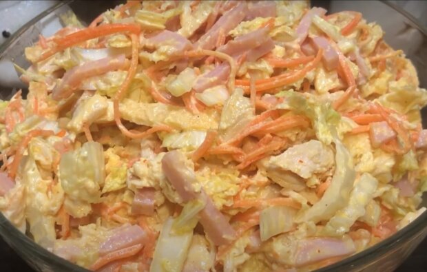 Салат "Анастасия", кадр из видео