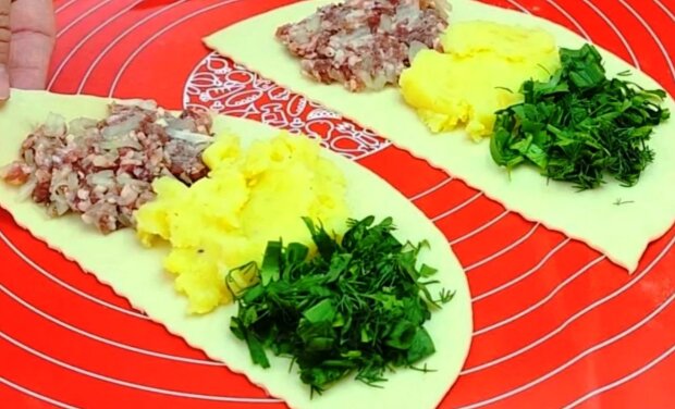 Пирожки с тройной начинкой, кадр из видео