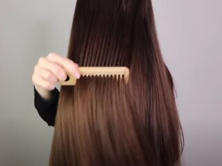 Густые и красивые волосы: скрин с видео