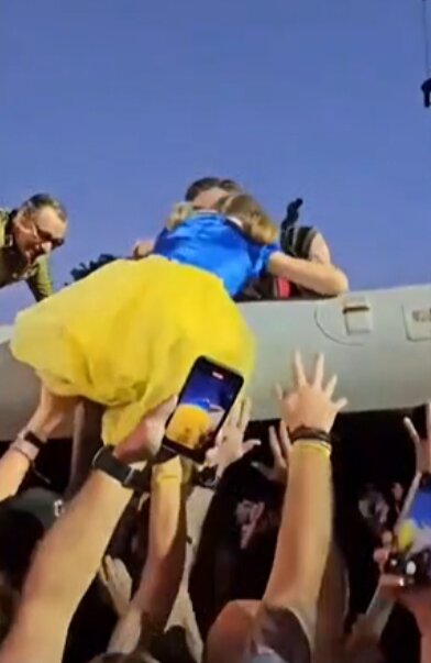 Момент с концерта Рамштайн