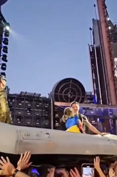 Момент с концерта Рамштайн