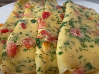 Яичные блинчики