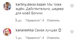 Коментарі на пост Віри Брежнєвої в Instagram