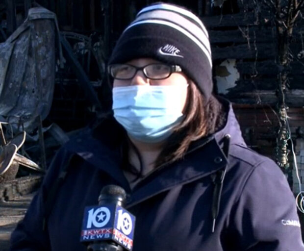 Девушка спасла свою семью из огня