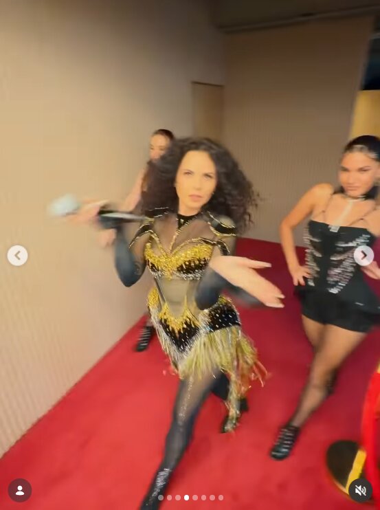 Скрин публикации Насти Каменских