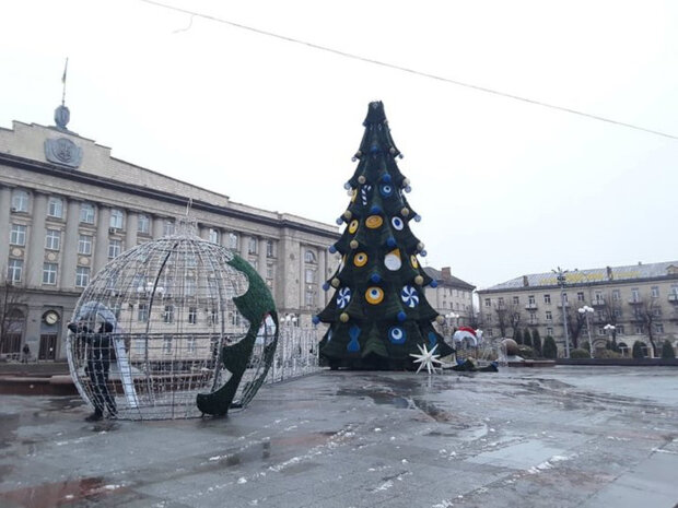 новогодняя елка в Черкассах