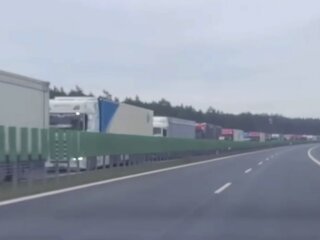 Немецко-польская граница, кадр из видео